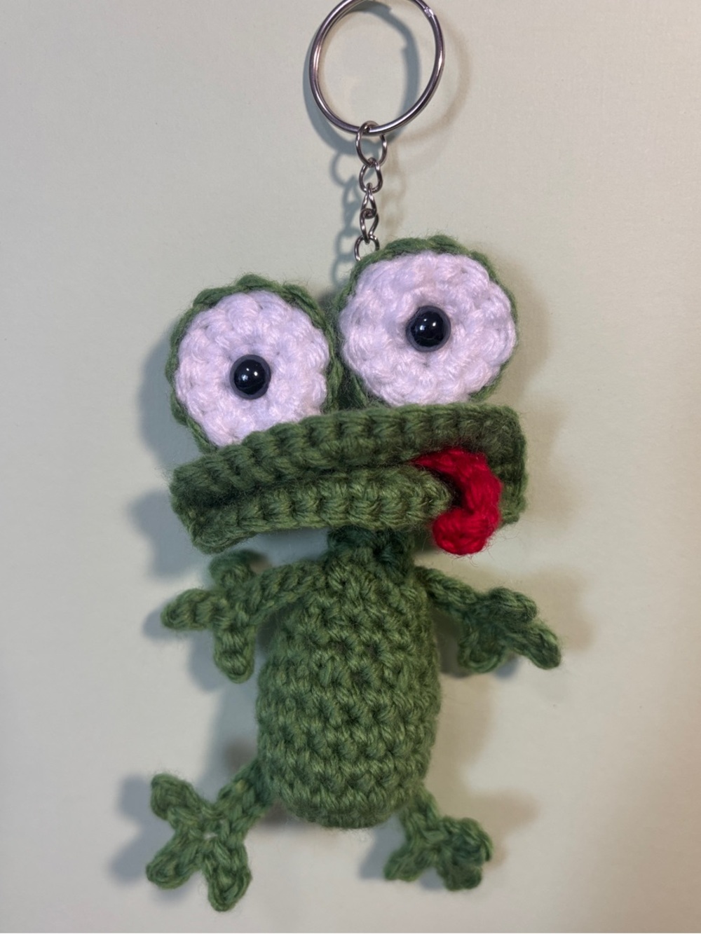Crochet Frog Keychain or Bag Charm!